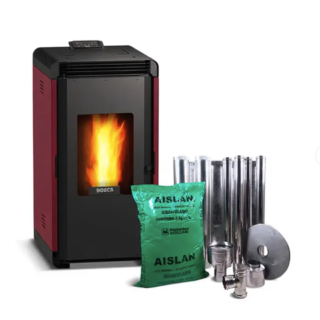 Estufa a pellet Hera + Burdeo + kit de Instalación interior